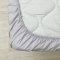 Детское постельное белье в кроватку Маленькая Соня Baby Mix Сердечки серо-чорные Серый/Синий 0391758