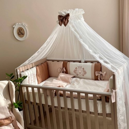 Детское постельное белье и бортики в кроватку Маленькая Соня Royal Коричневый 026001
