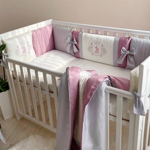 Детское постельное белье и бортики в кроватку Маленькая Соня Royal Розовый 026079