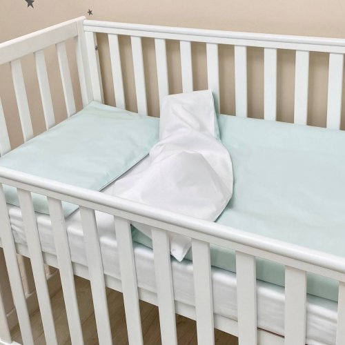 Детское постельное белье в кроватку Маленькая Соня Универсальный Зеленый 030047