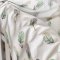 Детское постельное белье в кроватку Маленькая Соня Baby Mix Перо мята Белый/Мятный 0391405