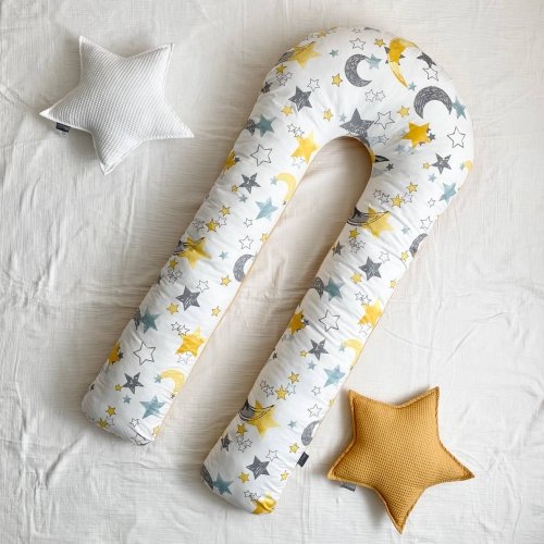 Подушка для беременных Маленькая Соня Арт звезды горчица Горчичный 1174496