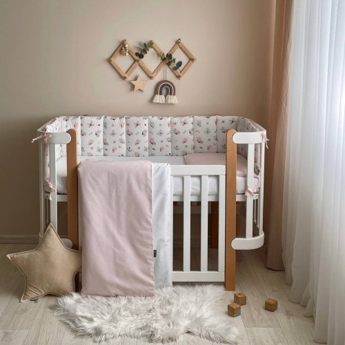 Детское постельное белье и бортики в кроватку Маленькая Соня Baby Dream Бабочка Розовый 0203222