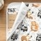 Непромокаемая пеленка для детей Маленькая Соня Зверушки с малышами 50х80 см Бежевый/Серый 115560