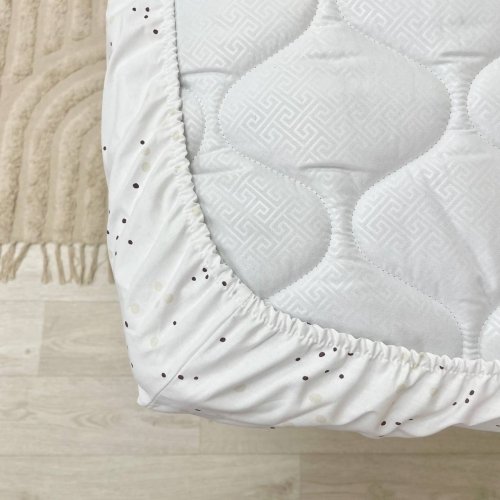 Детская простынь на резинке Маленькая Соня Кляксы серо-бежевые Серый/Бежевый 170072