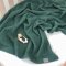 Плед для новорожденных вязаный Маленькая Соня Рогожка Зеленый 9353611