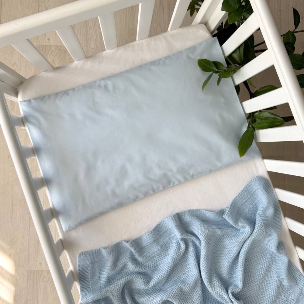 Наволочка на подушку Маленькая Соня Однотон Голубой 40х60 см 360007