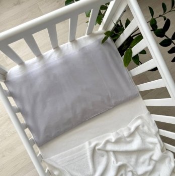 Наволочка на подушку Маленькая Соня Однотон Серый 40х60 см 360052