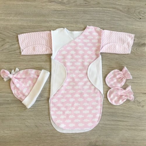 Набор одежды BetiS Хмаринки для недоношенных и маловесных малышей Интерлок Розовый 27686935