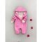 Детский комбинезон для новорожденных с начесом My Little Fish Денди 0-12 мес Ярко-розовый 010-21