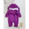 Детский комбинезон для новорожденных с начесом My Little Fish Денди 0-12 мес Фиолетовый 010-35