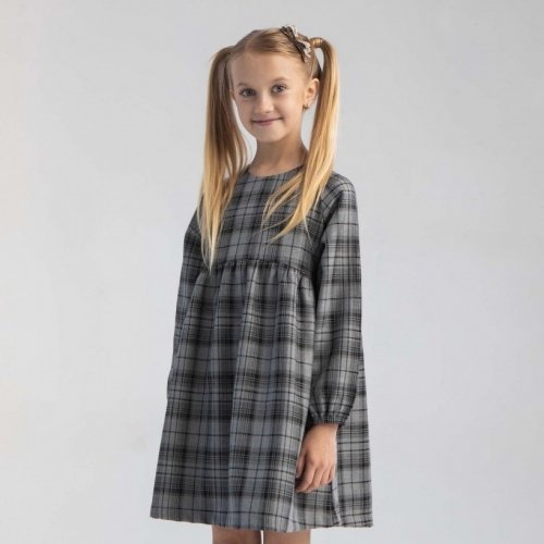 Платье детское Bembi City collection 6 - 13 лет Костюмная ткань Серый ПЛ342
