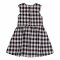 Платье летнее детское Bembi 2 - 6 лет Ткань сорочечная Черный/Белый ПЛ349