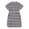 Платье летнее детское Bembi 7 - 13 лет Ткань сорочечная Черный/Белый ПЛ353