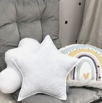 Декоративная подушка Маленькая Соня Звезда Белый 10612132