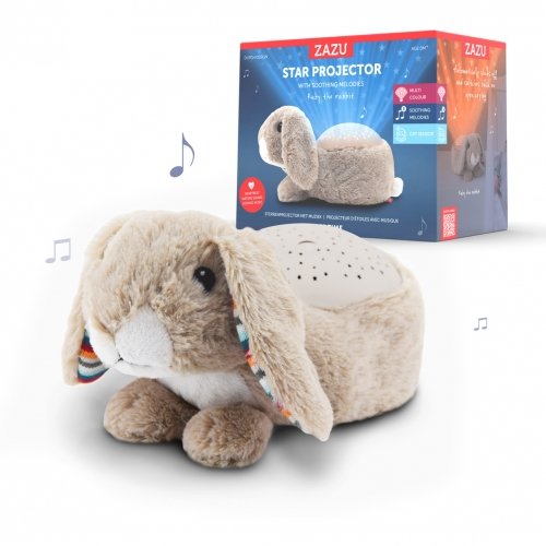 Музыкальный ночник проектор для новорожденных Zazu Ruby Кролик ZA-RUBY-01