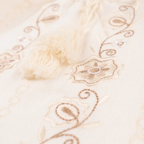 Вышиванка для девочки Bembi ЕТНNО 1,5 - 5 лет Лен Молочный РБ192