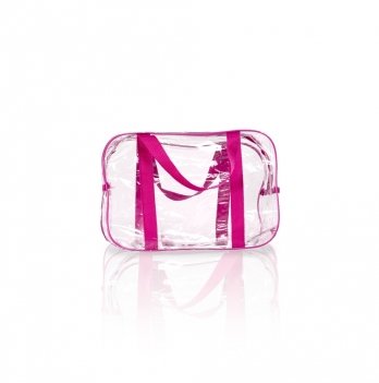 Прозрачная сумка в роддом S Сумочка 31х21х14 см Розовый 1s5