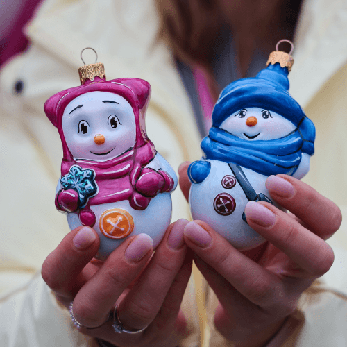 Елочная игрушка Rizdviani Istorii Сніговик Добряк 12,5 см 4820001178814