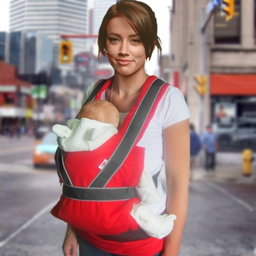 Эрго рюкзак Ontario Baby Summer Breezy Premium Красный ART-0000045
