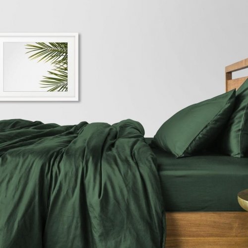 Наволочка на подушку Cosas 70х70 см Зеленый Satin_Green_70