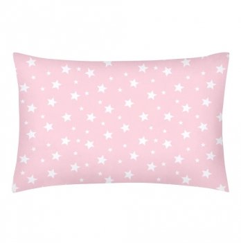 Наволочка на подушку для подростков Cosas евро 50х70 см Розовый/Белый StarfallRose_50