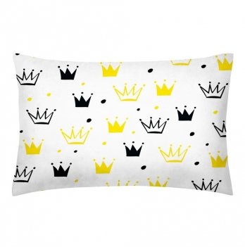 Наволочка на подушку для подростков Cosas евро 50х70 см Белый/Желтый КоронаЖ_2