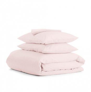 Комплект постельного белья евро двуспальный Cosas 200х220 см Розовый Ranfors_Rose_Rose_220
