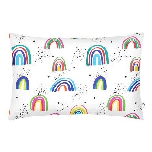 Наволочка на подушку для подростков Cosas евро 50х70 см Белый/Голубой RainbowColor_50