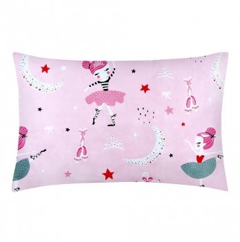 Наволочка на подушку для подростков Cosas евро 50х70 см Розовый Ballerina_Rose_50