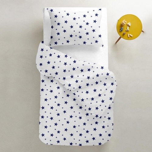 Детская наволочка на подушку Cosas 40х60 см Белый/Синий StarBigBlue_White_40