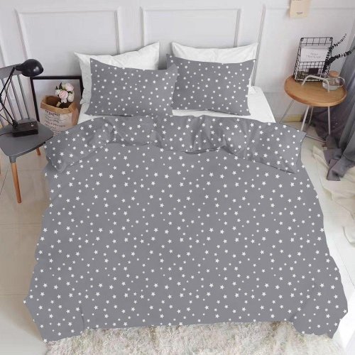 Наволочка на подушку для подростков Cosas евро 50х70 см Серый/Белый StarGW_50