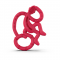 Игрушка-прорезыватель Matchistick Monkey Танцующая обезьянка, 14 см, красная