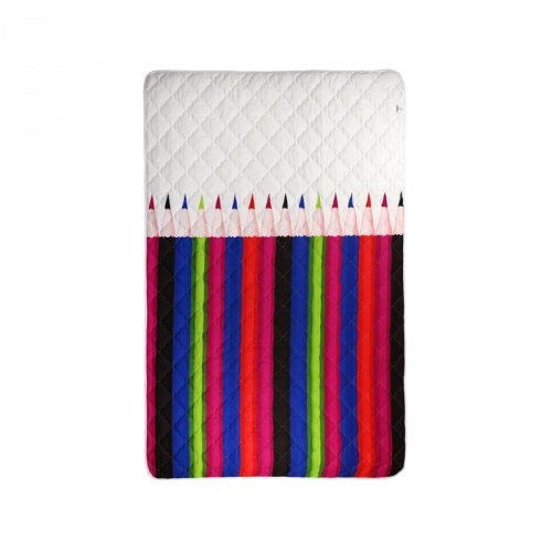 Демисезонное одеяло односпальное Руно Pencils 140х205 см  Белый 321.137СЛК_Pencils