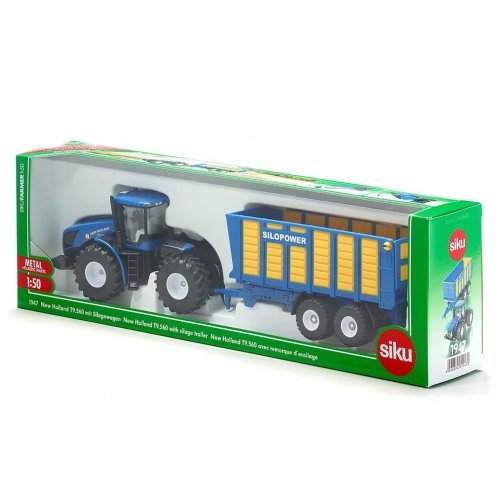 Модель машинки Siku Трактор New Holland T9.560 с прицепом 1:50 1947