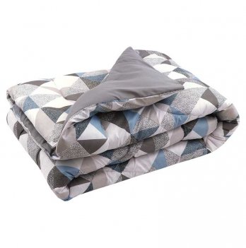 Демисезонное одеяло односпальное Руно Абстракция 140х205 см Серый 321.53Абстракція