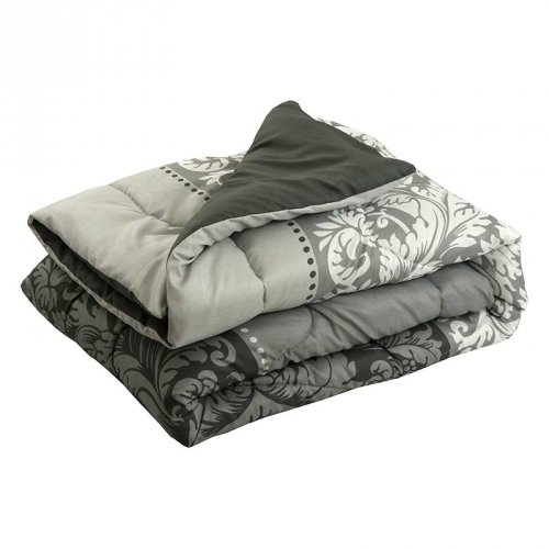 Зимнее одеяло двуспальное Руно Вензель плюс 172х205 см Серый 316.53Вензель плюс
