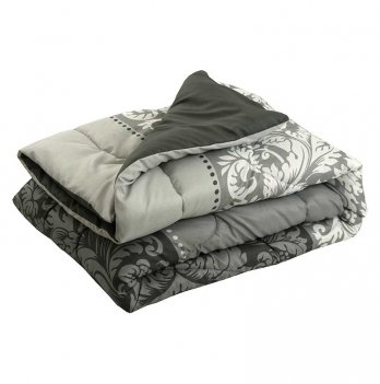 Зимнее одеяло односпальное Руно Вензель плюс 140х205 см Серый 321.53Вензель плюс