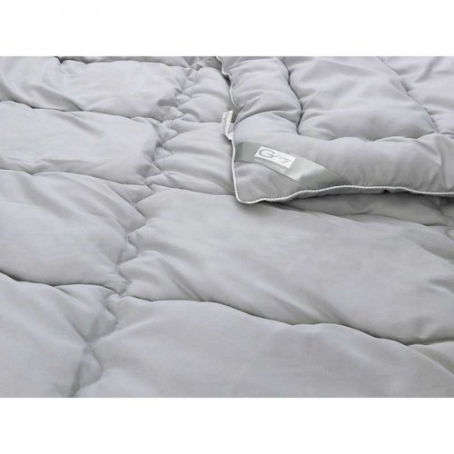 Демисезонное одеяло евро двуспальное Руно Grey 200х220 см Серый 322.52GREY