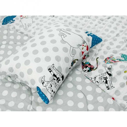 Подушка для сна Руно Cat 50х70 см Белый/Серый 310.137Cat