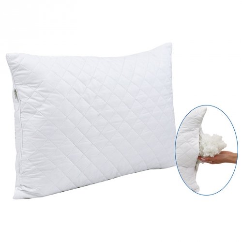Подушка для сна Руно на молнии 50х70 см Белый 310.52УМ_ромб