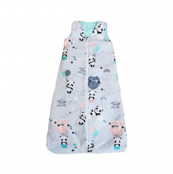 Детский спальный мешок Merrygoround Панда 100 см Голубой/Серый SM_13