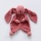 Набор комфортер игрушка для сна и прорезыватель ELA Textile&Toys Зайчик Темно-розовый KT001DROSE