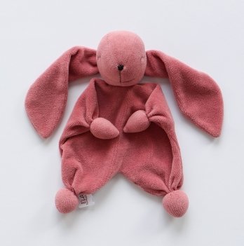 Комфортер игрушка для сна ELA Textile&Toys Зайчик Темно-розовый K001DROSE