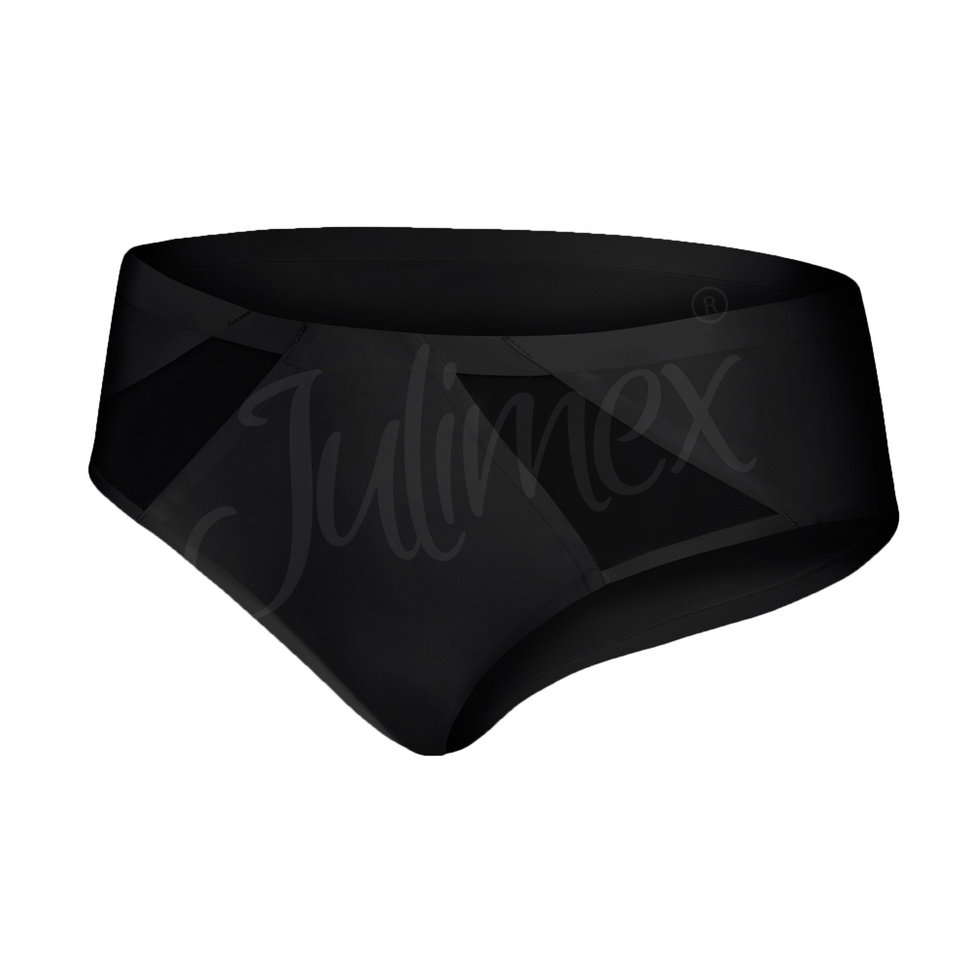 Трусики бесшовные хлопковые Julimex Tummie, черные Трусики бесшовные хлопковые Julimex Tummie, черные