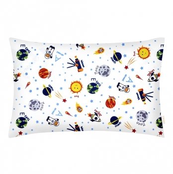 Наволочка на подушку для подростков Cosas евро 50х70 см Белый/Оранжевый TelescopeWhite_50