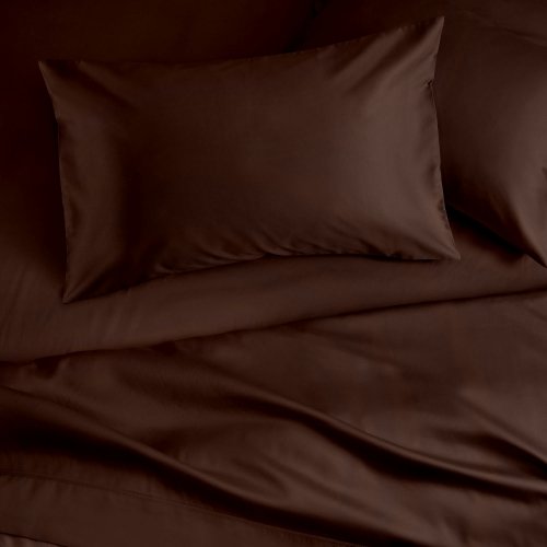 Детская наволочка на подушку Cosas 40х60 см Темно-коричневый Satin_Brown_40
