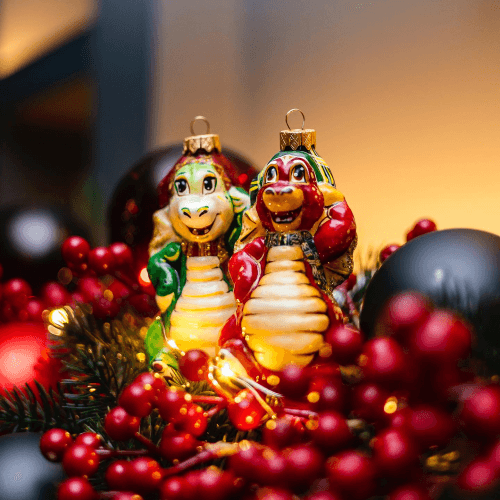 Елочная игрушка Rizdviani Istorii Дракон Зеленый 14 см 4820001128246