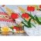 Вафельное полотенце кухонное Руно Весенние цветы_1 35х70 см 217.15_Весняні квіти_1