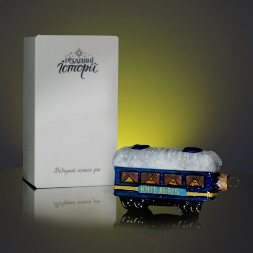 Елочная игрушка Rizdviani Istorii Вагон УЗ 